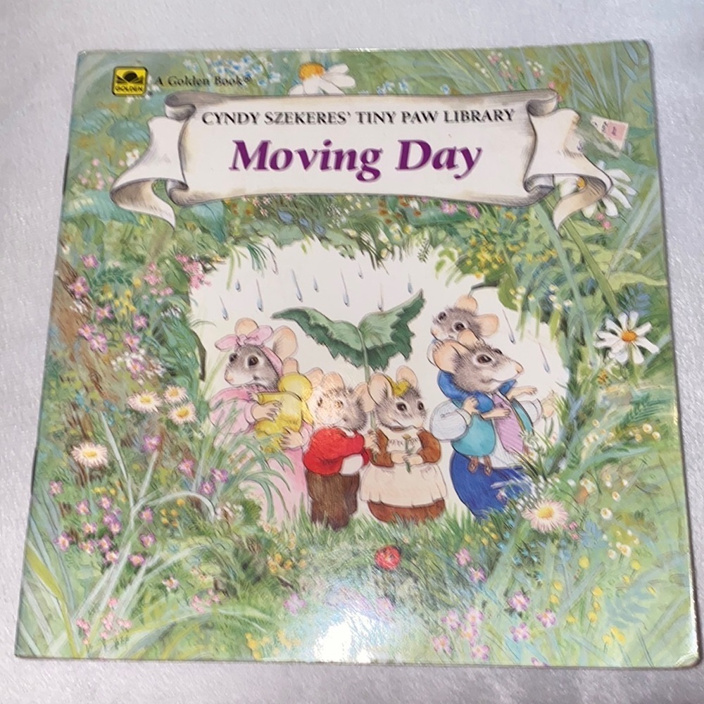 A golden book moving day vintage